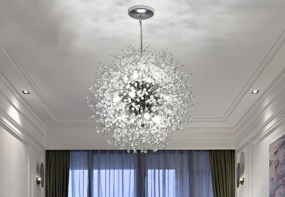 abstract globe chandelier